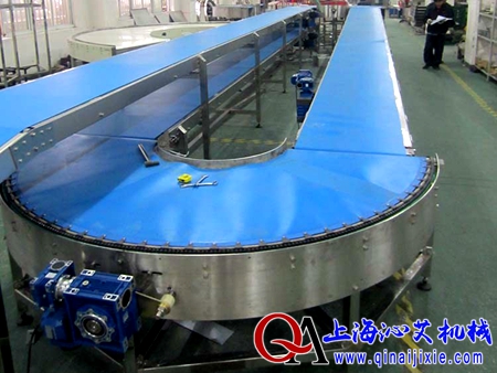 食品皮帶轉(zhuǎn)彎輸送機(jī)