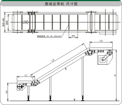 塑料網(wǎng)帶爬坡機示意圖紙